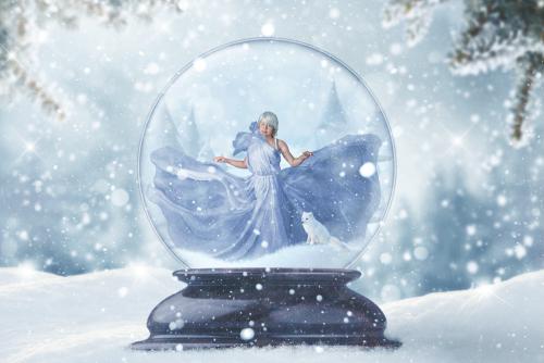 Christmas magical Fairytale portrait 