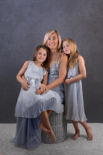 Mother and daughters portrait