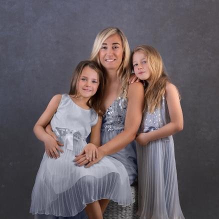 Mother and daughters portrait