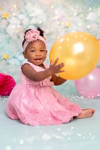 degrini photography by Tiziana, Child Portrait,  1st birthday_girl, studio session